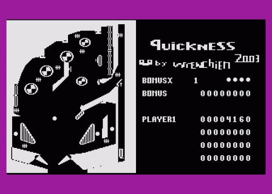 Quickness Screenshot 1 (Atari 400/800/600XL/800XL/130XE)