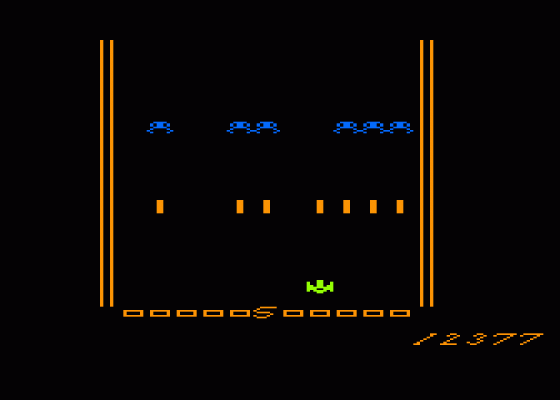 Spaceway Screenshot 1 (Atari 400/800/600XL/800XL/130XE)