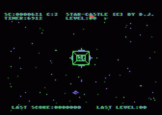 Star Castle Screenshot 1 (Atari 400/800/600XL/800XL/130XE)