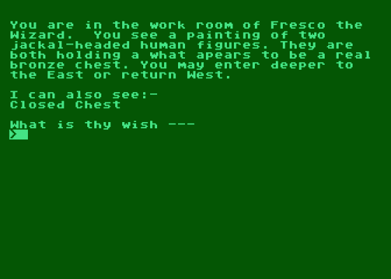 The Tomb of Horrors Screenshot 1 (Atari 400/800/600XL/800XL/130XE)