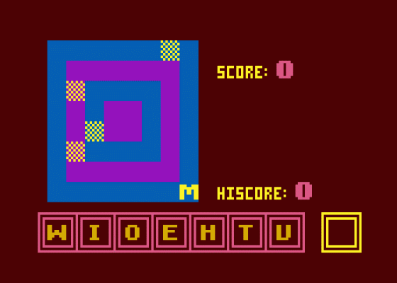 Wurdz Screenshot 1 (Atari 400/800/600XL/800XL/130XE)