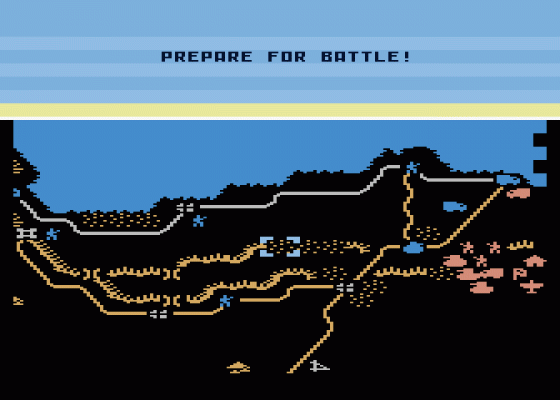 Decision In The Desert Screenshot 1 (Atari 400/800/XL/XE)