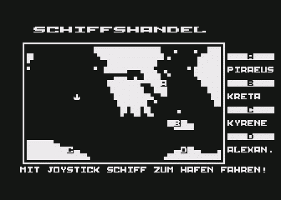 Land der Pharaonen Screenshot 6 (Atari 400/800/600XL/800XL/130XE)