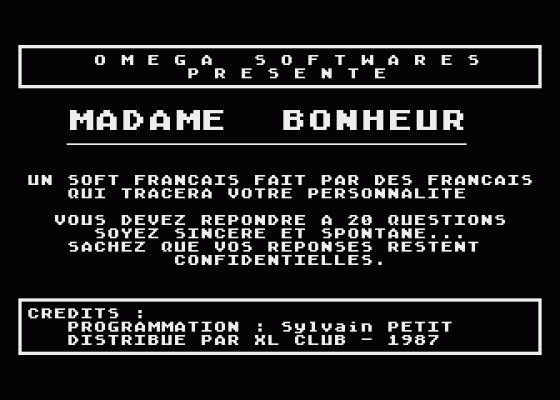 Madame Bonheur