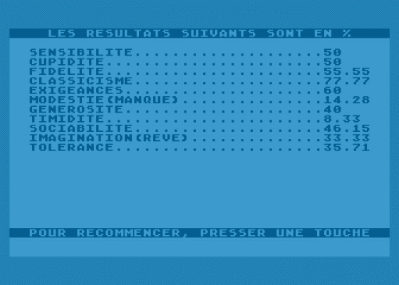 Madame Bonheur Screenshot 5 (Atari 400/800/600XL/800XL/130XE)