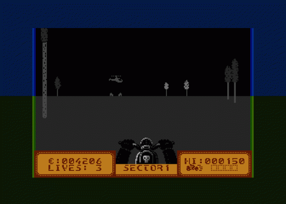 Deathchase XE Screenshot 5 (Atari 400/800/600XL/800XL/130XE)