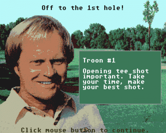 Jack Nicklaus Presents The Major Championship Courses Of 1989 Data Disk Screenshot 6 (Atari ST)