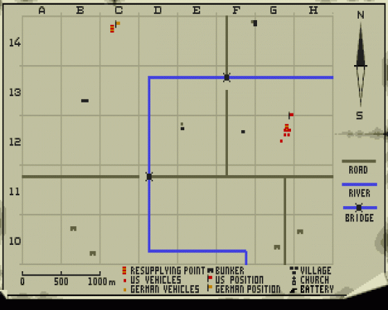 Sherman M4 Screenshot 7 (Atari ST)