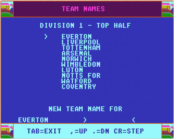 Football Manager II + Expansion Kit Screenshot 6 (Atari ST)