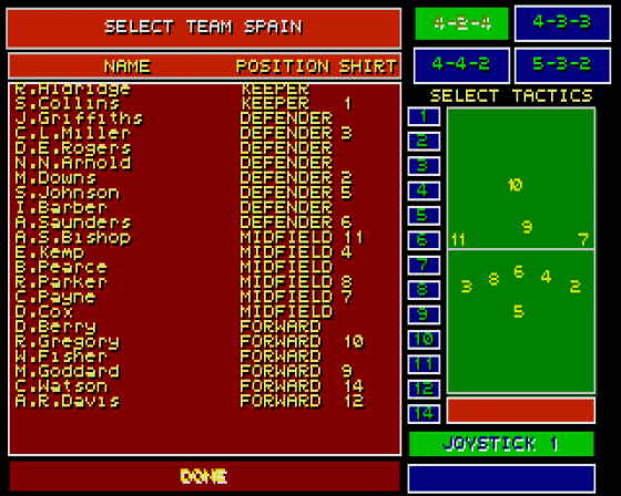 Kick Off II 1.4e Screenshot 7 (Atari ST)