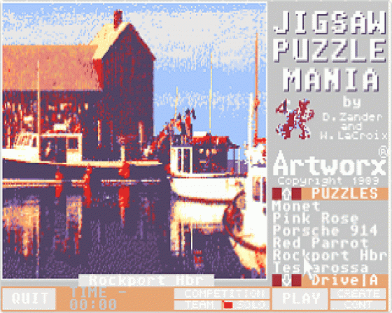 Jigsaw Puzzlemania Screenshot 7 (Atari ST)