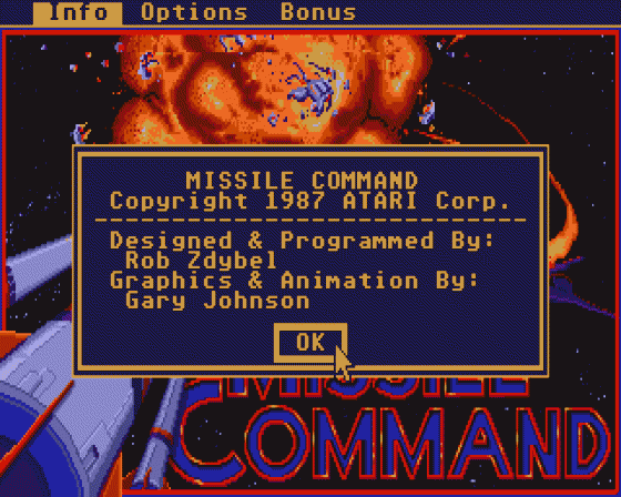 Missile Command Screenshot 9 (Atari ST)