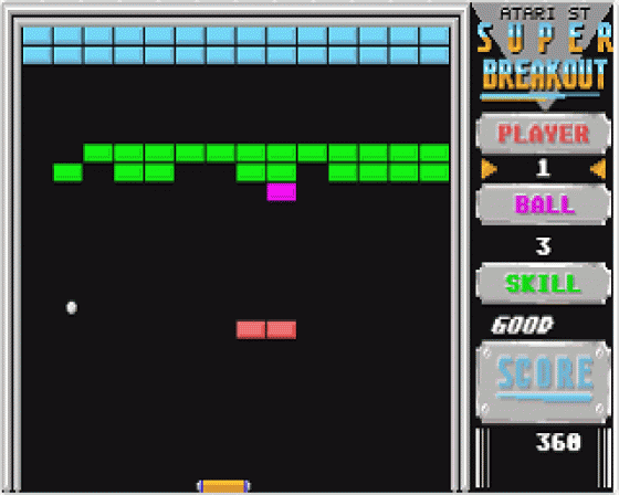 Super Breakout Screenshot 6 (Atari ST)