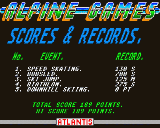 Alpine Games Screenshot 7 (Atari ST)