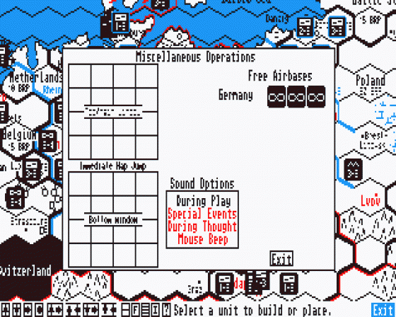 Third Reich Screenshot 11 (Atari ST)