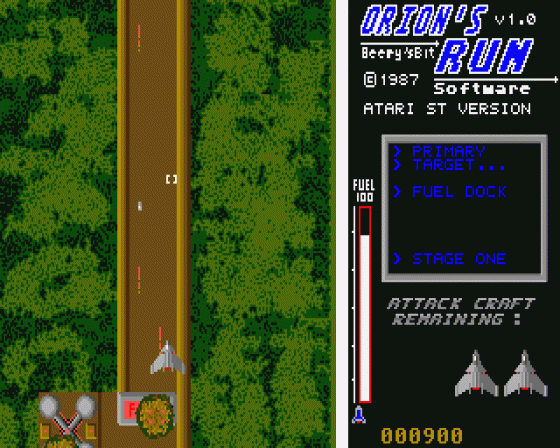 Orion's Run Screenshot 5 (Atari ST)