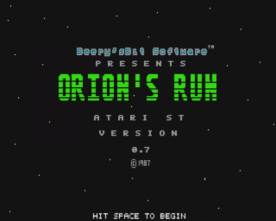 Orion's Run 0.7 Demo