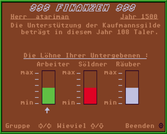 Die Fugger Screenshot 5 (Atari ST)