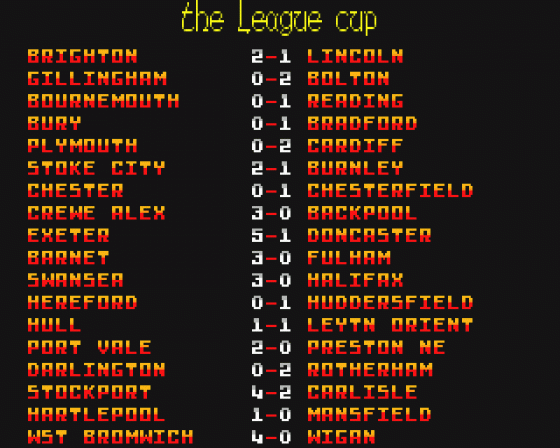 Football Tactician: Premier League Screenshot 5 (Atari ST)