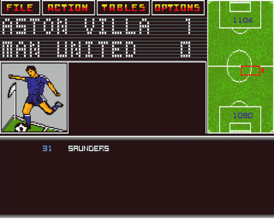 Football Tactician: Premier League Screenshot 6 (Atari ST)