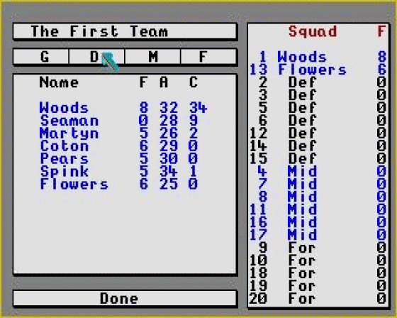 World Cup Screenshot 7 (Atari ST)