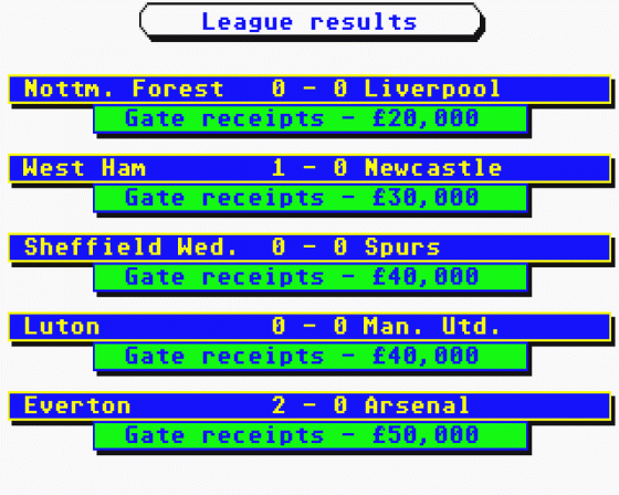 Brian Clough's Football Fortunes Screenshot 7 (Atari ST)