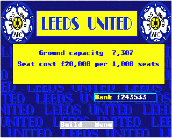 Leeds United Champions! Screenshot 8 (Atari ST)