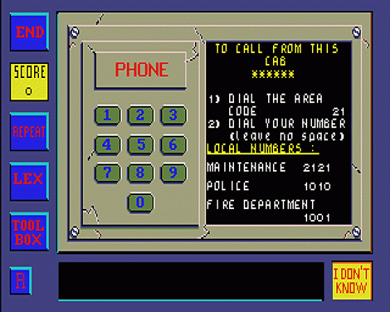 The Lift: Jeu Aventure Educatif Screenshot 8 (Atari ST)