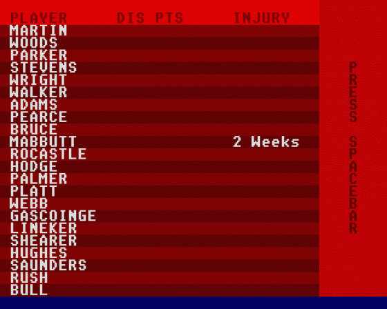 Treble Champions II Screenshot 5 (Atari ST)