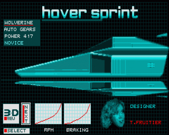 Hover Sprint Screenshot 8 (Atari ST)