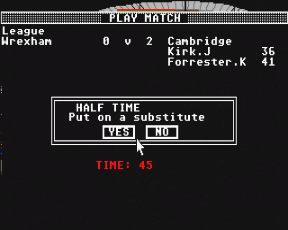 Kenny Dalglish Soccer Manager Screenshot 12 (Atari ST)