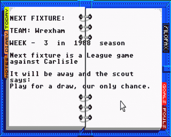 Kenny Dalglish Soccer Manager Screenshot 14 (Atari ST)