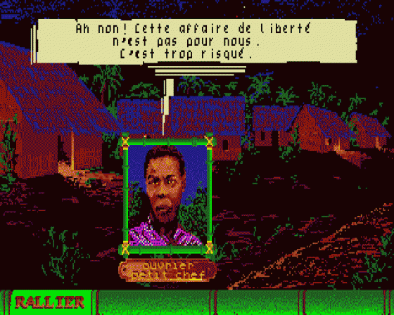 Freedom: Les Guerriers de l'Ombre/die Krieger des Schattens Screenshot 9 (Atari ST)