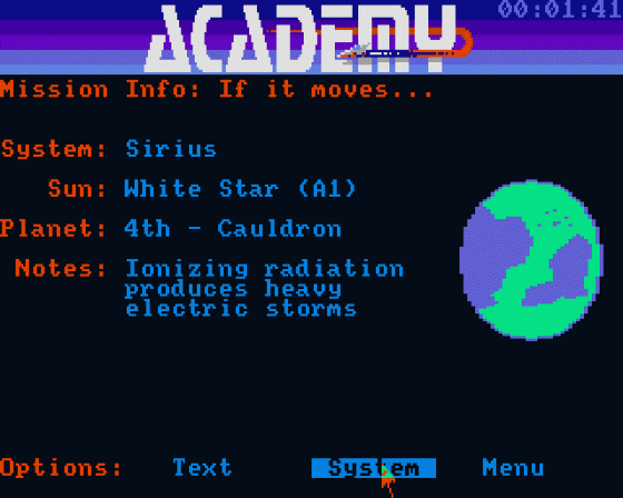 Academy: Tau Ceti II Screenshot 10 (Atari ST)