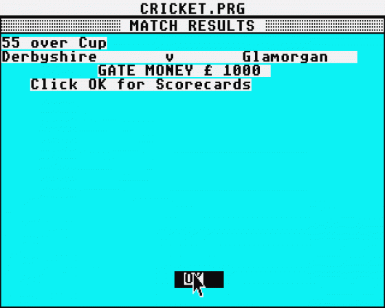 Championship Cricket Screenshot 11 (Atari ST)