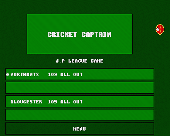 Cricket Captain Screenshot 6 (Atari ST)