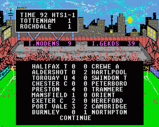 Football Director Screenshot 10 (Atari ST)