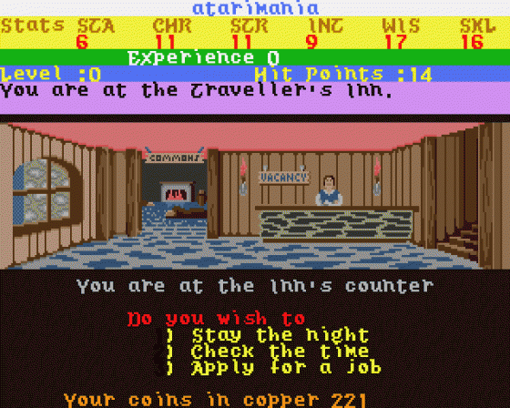 Alternate Reality - The City 1.2 Screenshot 7 (Atari ST)