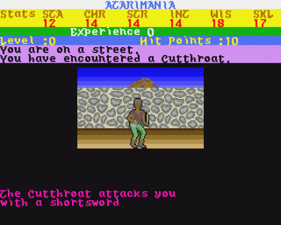 Alternate Reality - The City 1.2 Screenshot 8 (Atari ST)