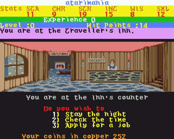 Alternate Reality - The City 2.0 Screenshot 5 (Atari ST)