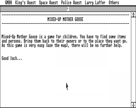 A Hitchhikers Guide to Sierra Games 1.06 Screenshot 6 (Atari ST)