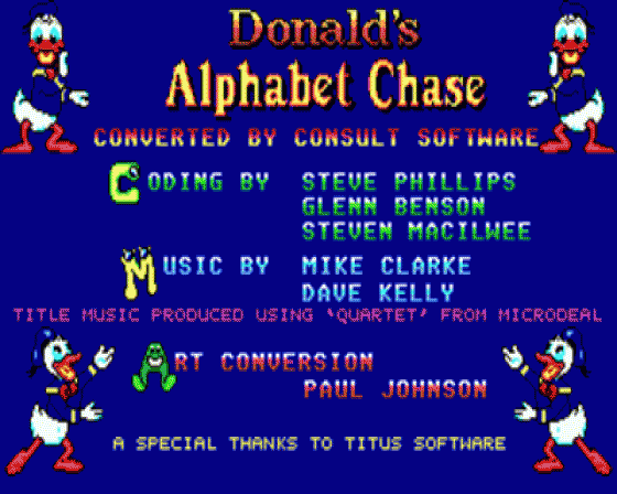 Donald's Alphabet Chase Screenshot 8 (Atari ST)