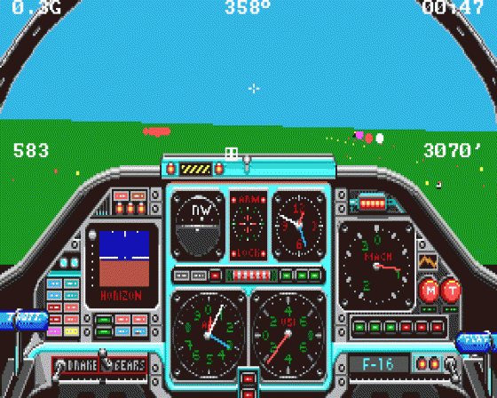 Chuck Yeager's Advanced Flight Trainer 2.0 Screenshot 12 (Atari ST)