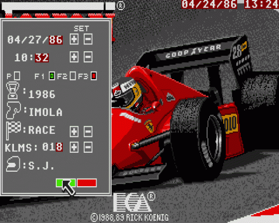 Ferrari Formula One Screenshot 12 (Atari ST)