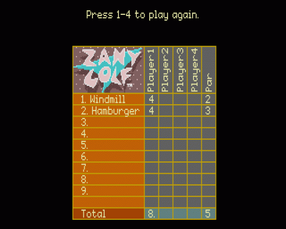 Zany Golf Screenshot 8 (Atari ST)