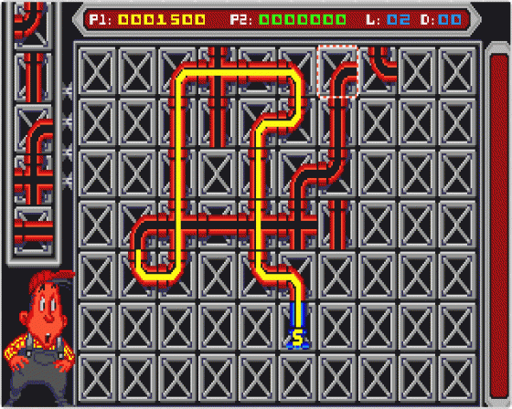 Pipe Mania Screenshot 6 (Atari ST)