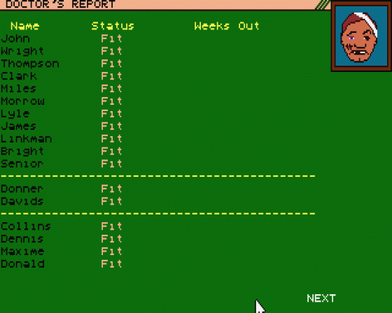 FC Manager Screenshot 11 (Atari ST)