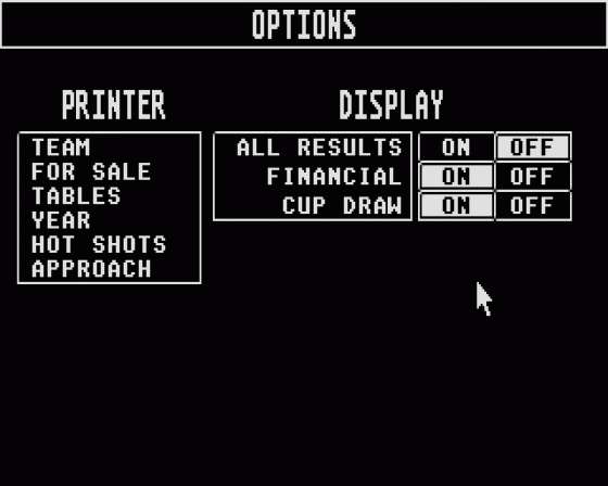 Football Crazy 1.09 Screenshot 6 (Atari ST)