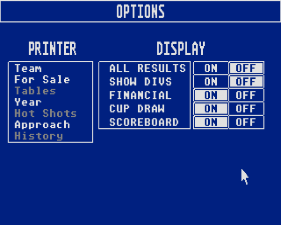 Football Masters 2.11 Screenshot 7 (Atari ST)