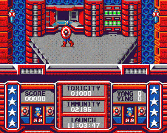 Captain America in The Doom Tube of Dr Megalomann